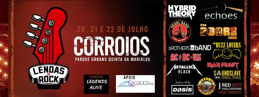 Corroios Recebe Primeira Edição do Festival “Lendas do Rock”