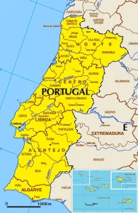Elson Godoi - PORTUGAL Portugal é um país europeu situado na Península  Ibérica, onde faz fronteira com a Espanha e é banhado pelas águas do  Atlântico. É considerado um dos países mais