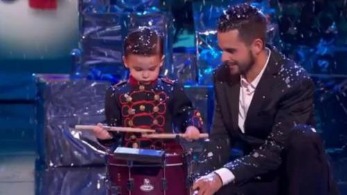 Hugo Molina y su tambor, en la final de «Got Talent» - MEDIASET